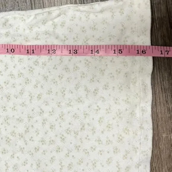 Brandy Melville Cream Floral Pink Lace Trim Cami Tank Y2K Coquette Cottagecore - Picture 6 of 8